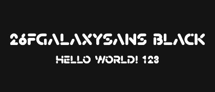 26FGalaxySans-Black