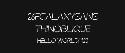 26FGalaxySans-ThinOblique