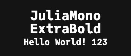 JuliaMono-ExtraBold