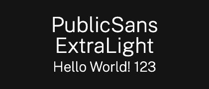 PublicSans-ExtraLight