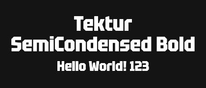 Tektur-SemiCondensed-Bold