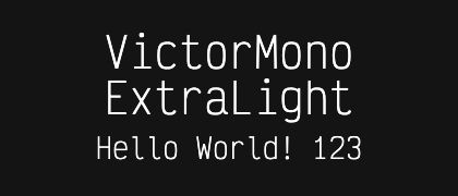 VictorMono-ExtraLight